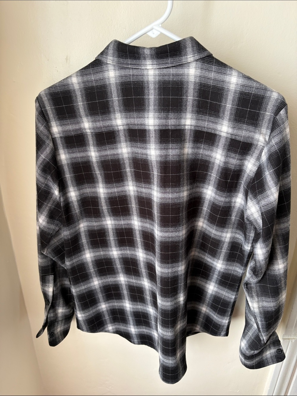 Wildfang Black & White Plaid Button-Down Shirt - Picture 3 of 3
